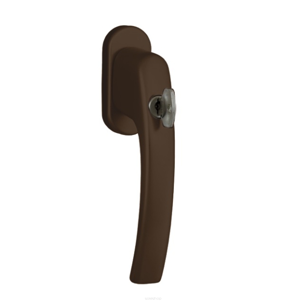 Klamka ok. 1006A 100N rozeta znal/owal/płytka al./czop 10mm/45°/7x40/M5x45/RAL8019