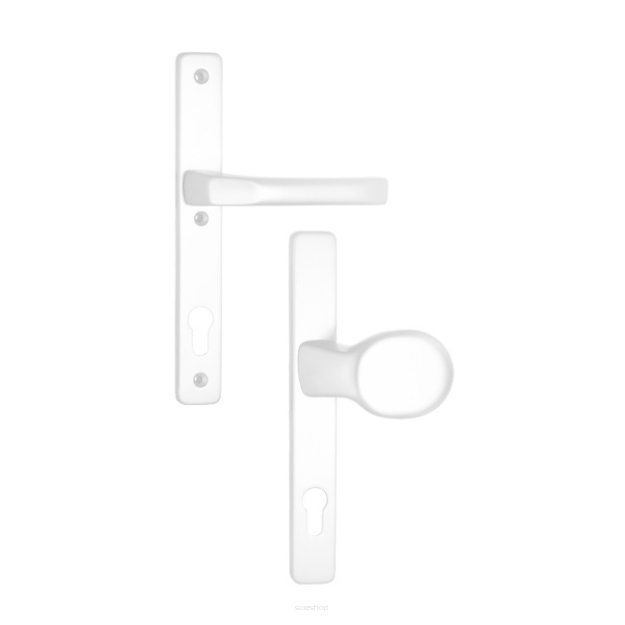 Komplet drzwiowy szyldów odlewanych z gałką 32/1003 G1/PZ92/216/TS:67-72/RAL9016